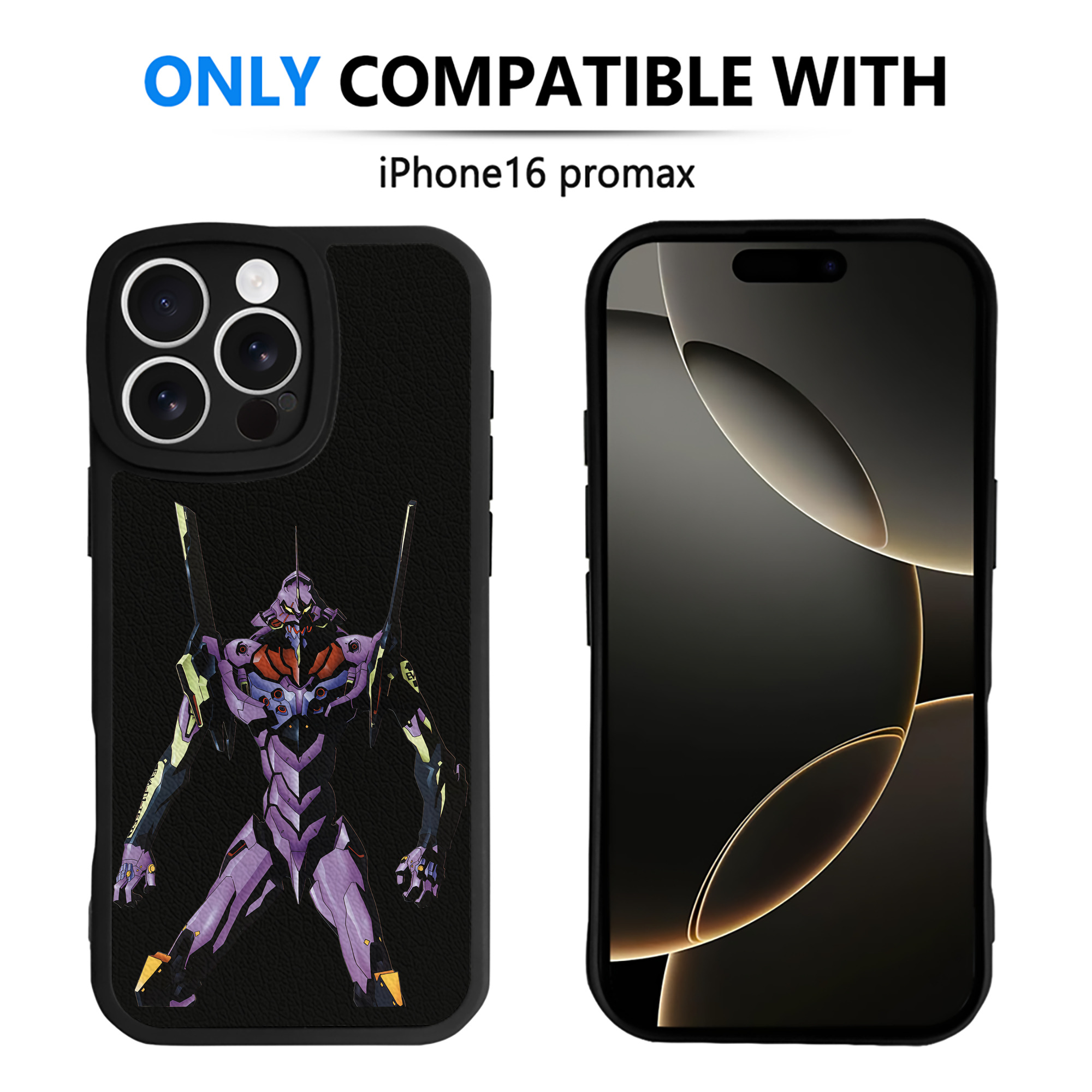 （画像用） EVA 新世紀エヴァンゲリオン 【iPhone 16シリーズ対応】シリコンスマホケース（レザー調） 材質：シリコン